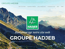 Tablet Screenshot of groupe-hadjeb.com
